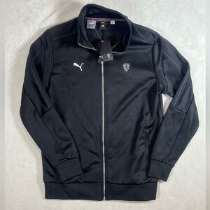 NWT Puma x Ferrari MT7 Scuderia Ferrari Black Full Zip Up Track Jacket F1 Team